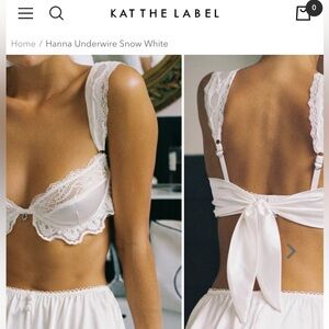 Bridal Lingerie (Underwire Bra from Kat the Label)